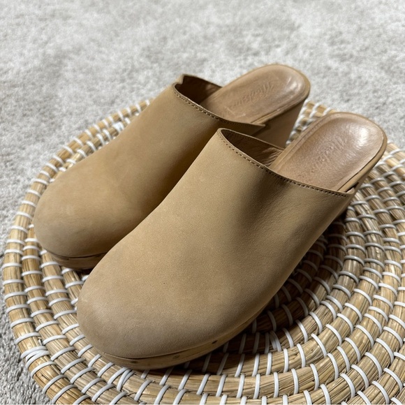 Madewell Women’s The Ayanna Clogs Mules Nubuck Leather Boho in Acorn Size 7 - Picture 4 of 16
